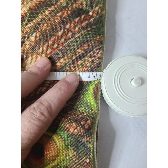 VINTAGE Peacock Bird Throw Pillow Covers Square Canvas Set Of Two 17"x 17" - Picture 5 of 6